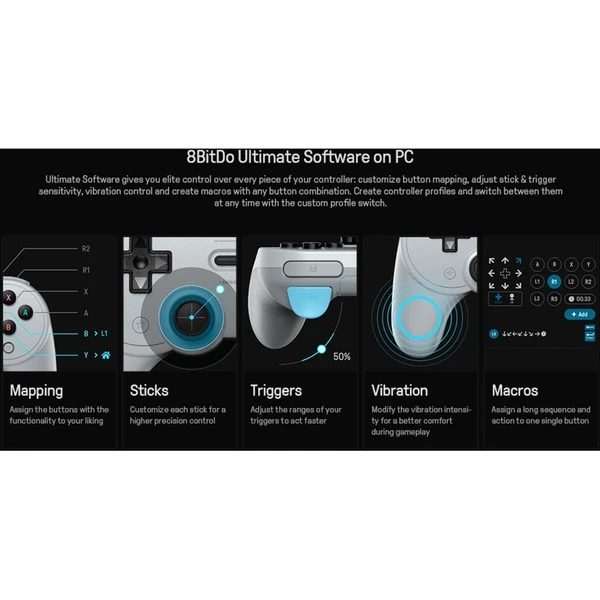 8BitDo Pro 2 Wired PS, Gamepad 11 8BitDo Pro 2 Wired PS, Gamepad – Bild 9