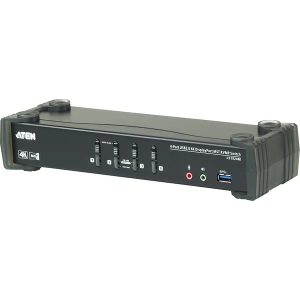 ATEN CS1924M 4-Port USB 3.0 4K DisplayPort MST KVMP Switch, KVM-Switch 3 ATEN CS1924M 4-Port USB 3.0 4K DisplayPort MST KVMP Switch, KVM-Switch