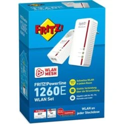 AVM FRITZ!Powerline 1260E WLAN Set -Asus || HP || Digitus Verkäufe AVM FRITZ Powerline 1260E WLAN Set@@lp a6a 2