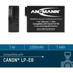 Ansmann A-Can LP-E8, Kamera-Akku -Asus || HP || Digitus Verkäufe Ansmann A Can LP E8 Kamera Akku@@251524 4