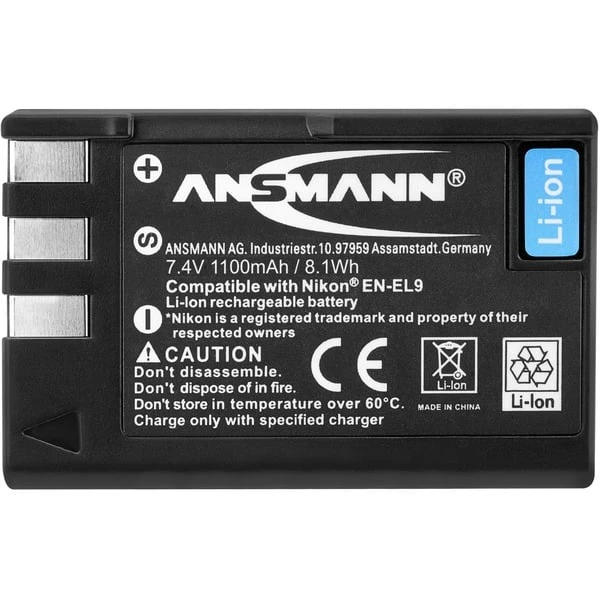 Ansmann A-Nik EN-EL9, Kamera-Akku 4 Ansmann A-Nik EN-EL9, Kamera-Akku – Bild 2