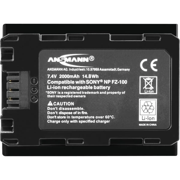 Ansmann A-Son NP FZ-100, Kamera-Akku 4 Ansmann A-Son NP FZ-100, Kamera-Akku – Bild 2