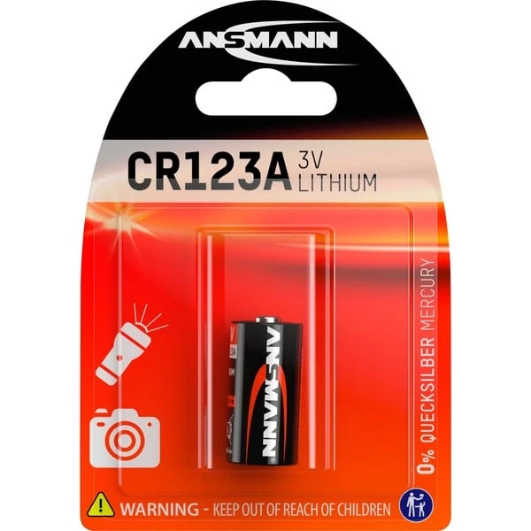 Ansmann Lithium Batterie CR123A/CR17335 3 Ansmann Lithium Batterie CR123A/CR17335