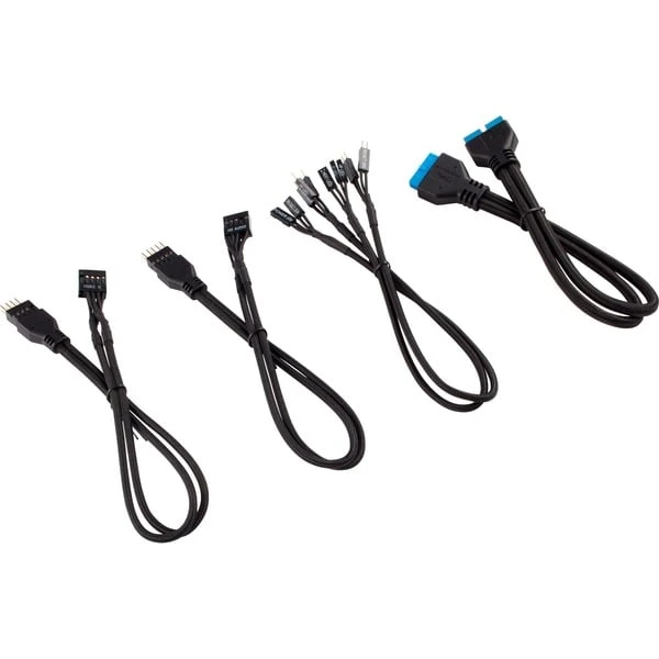 Corsair Premium Sleeved Frontpanel Verlängerungskit, 4-teilig, Verlängerungskabel 3 Corsair Premium Sleeved Frontpanel Verlängerungskit, 4-teilig, Verlängerungskabel