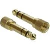 DeLOCK Adapter 6,35mm Stecker > 3,5mm 3Pin Buchse, Schraubbar