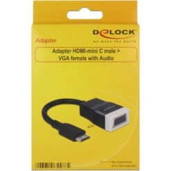 DeLOCK Adapter HDMI Mini C St. -> VGA Bu -Asus || HP || Digitus Verkäufe DeLOCK Adapter HDMI mini C St VGA Bu@@vkz 3i 1