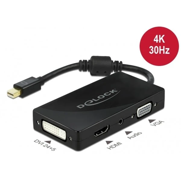 DeLOCK Adapter Mini DisplayPort > VGA + HDMI + DVI + 3,5mm Klinkenbuchse – Bild 2