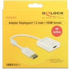 DeLOCK Aktiver Adapter Displayport 1.2 > HDMI Buchse 4K -Asus || HP || Digitus Verkäufe DeLOCK Aktiver Adapter Displayport 1 2 HDMI Buchse 4K@@vkz 61 1