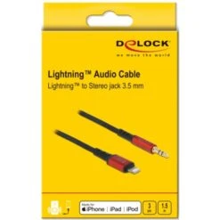 DeLOCK Audiokabel 8Pin Lightning Stecker > Klinkenstecker 3,5mm 3Pin -Asus || HP || Digitus Verkäufe DeLOCK Audiokabel 8Pin Lightning Stecker Klinkenstecker 3 5mm 3Pin@@1786781 2