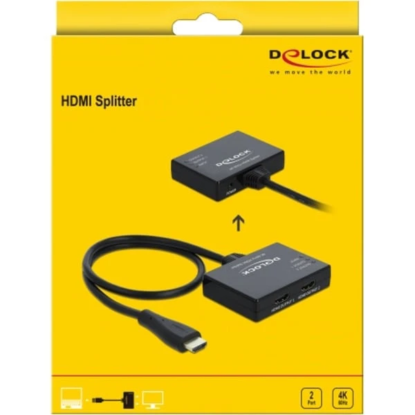 DeLOCK HDMI Splitter 1 X HDMI In > 2 X HDMI Out 4K 60 Hz 8 DeLOCK HDMI Splitter 1 X HDMI In > 2 X HDMI Out 4K 60 Hz – Bild 6