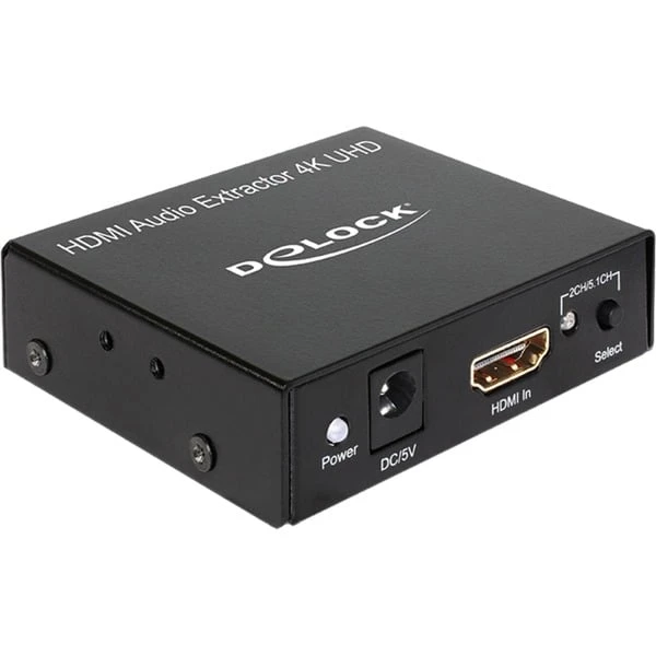 DeLOCK HDMI Stereo / 5.1 Kanal Audio Extractor 4K, Adapter