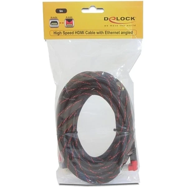 DeLOCK High Speed Kabel HDMI A (Stecker) > HDMI A (Stecker, Gewinkelt) 4K 4 DeLOCK High Speed Kabel HDMI A (Stecker) > HDMI A (Stecker, Gewinkelt) 4K – Bild 2