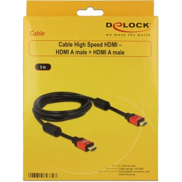 DeLOCK High Speed Kabel HDMI (Stecker) > HDMI (Stecker) 4 DeLOCK High Speed Kabel HDMI (Stecker) > HDMI (Stecker) – Bild 2