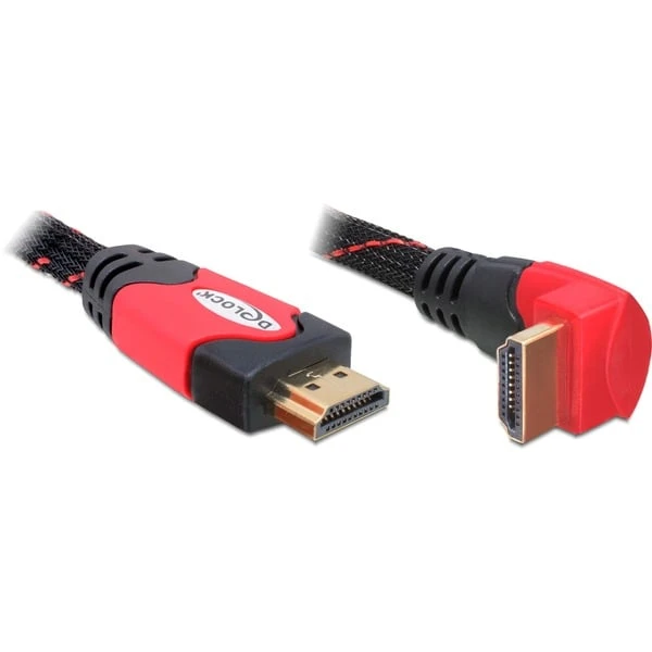 DeLOCK Highspeed HDMI Mit Ethernet Kabel Gewinkelt 3 DeLOCK Highspeed HDMI Mit Ethernet Kabel Gewinkelt