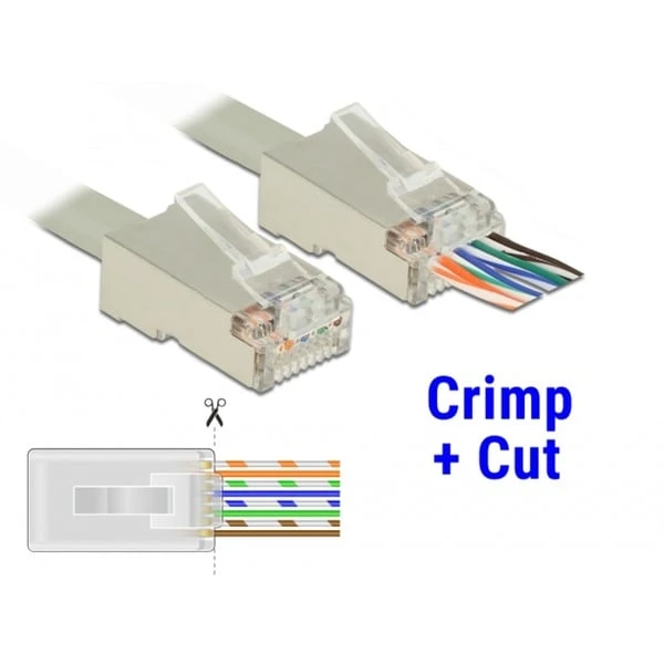 DeLOCK RJ-45 Crimp+Cut Stecker Cat.6 STP 4 DeLOCK RJ-45 Crimp+Cut Stecker Cat.6 STP – Bild 2