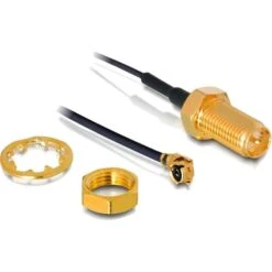 DeLOCK RP-SMA Buchse Zum Einbau > MHF/U.FL Stecker, Adapter