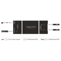 DeLOCK Switch 2x TOSLINK In > 1x TOSLINK Out -Asus || HP || Digitus Verkäufe DeLOCK Switch 2x TOSLINK in 1x TOSLINK out@@rdvcdt51 32