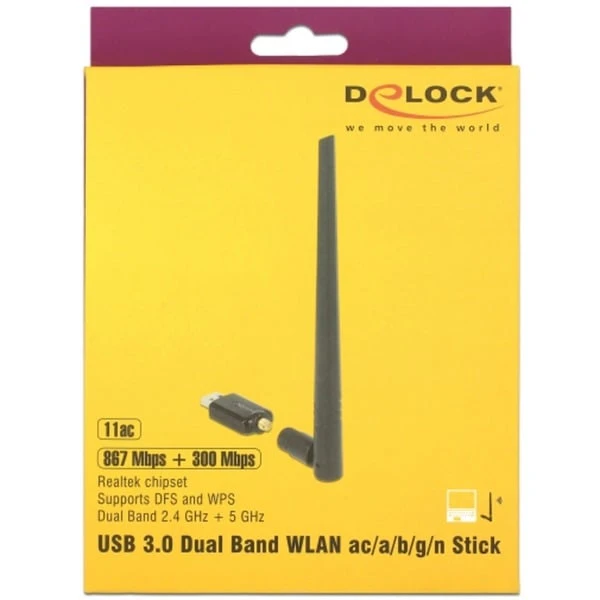 DeLOCK USB 3.0 Dualband WLAN Stick, Antenne 4 DeLOCK USB 3.0 Dualband WLAN Stick, Antenne – Bild 2