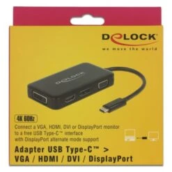 DeLOCK USB Adapter, USB-C Stecker > VGA + HDMI + DVI + DisplayPort Buchse 7 DeLOCK USB Adapter, USB-C Stecker > VGA + HDMI + DVI + DisplayPort Buchse -Asus || HP || Digitus Verkäufe DeLOCK USB Adapter USB C Stecker VGA HDMI DVI DisplayPort Buchse@@rdua9p20 2