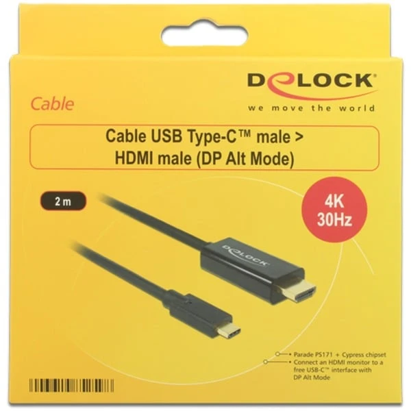 DeLOCK USB Adapterkabel, USB-C Stecker > HDMI 4K Stecker 5 DeLOCK USB Adapterkabel, USB-C Stecker > HDMI 4K Stecker – Bild 3