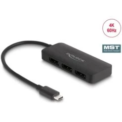 DeLOCK USB-C > 3x DisplayPort Splitter MST 4K 60Hz, HDMI Splitter