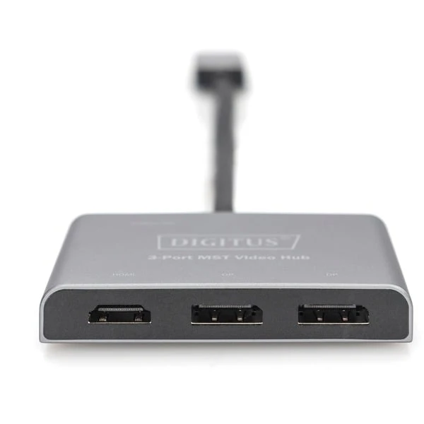 Digitus 3-Port MST Video Hub, DisplayPort > 2x DisplayPort + 1x HDMI, Adapter – Bild 6