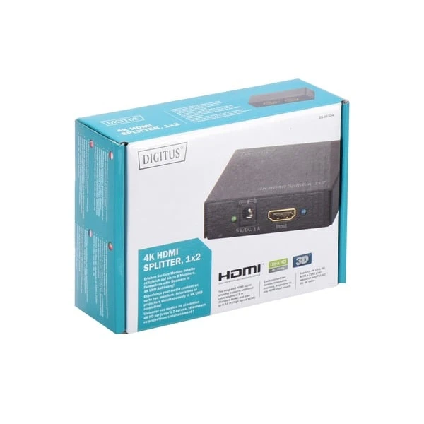 Digitus HDMI Splitter 4K UHD 1x HDMI > 2x HDMI 5 Digitus HDMI Splitter 4K UHD 1x HDMI > 2x HDMI – Bild 3