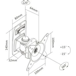 Digitus Universelle Wandhalterung Mit Schwenkfunktion -Asus || HP || Digitus Verkäufe Digitus Universelle Wandhalterung mit Schwenkfunktion@@1691073 2