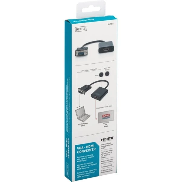 Digitus VGA > HDMI Konverter, Adapter 6 Digitus VGA > HDMI Konverter, Adapter – Bild 4
