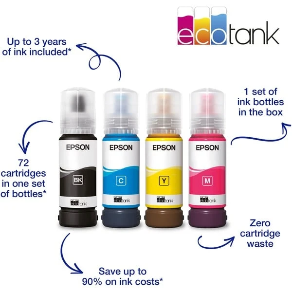 Epson® Epson EcoTank ET-2826, Multifunktionsdrucker 5 Epson® Epson EcoTank ET-2826, Multifunktionsdrucker – Bild 3