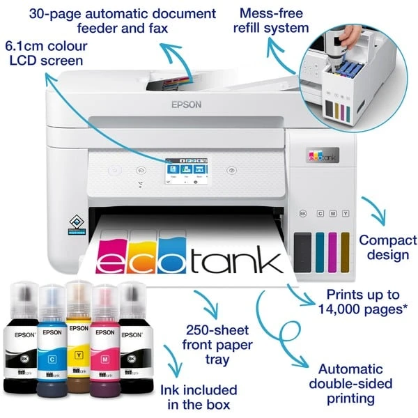 Epson® Epson EcoTank ET-4856, Multifunktionsdrucker 4 Epson® Epson EcoTank ET-4856, Multifunktionsdrucker – Bild 2