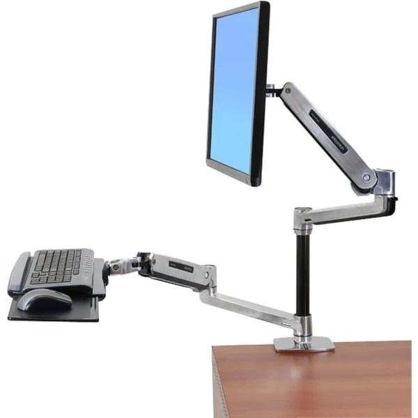 Ergotron LX HD Sitz-Steh-Tischmontage-LCD-Arm, Monitorhalterung 4 Ergotron LX HD Sitz-Steh-Tischmontage-LCD-Arm, Monitorhalterung – Bild 2