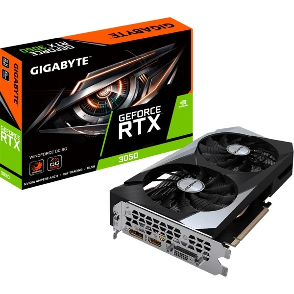 GIGABYTE GeForce RTX 3050 WINDFORCE OC 8G, Grafikkarte 3 GIGABYTE GeForce RTX 3050 WINDFORCE OC 8G, Grafikkarte