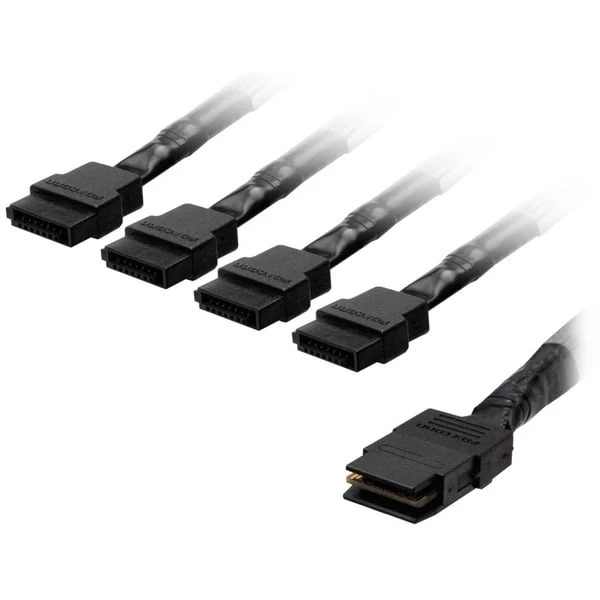 HighPoint Adapterkabel 1x MiniSAS SFF-8087 > 4x SATA 4 HighPoint Adapterkabel 1x MiniSAS SFF-8087 > 4x SATA – Bild 2
