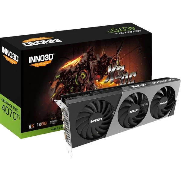 INNO3D GeForce RTX 4070 Ti X3 OC, Grafikkarte 3 INNO3D GeForce RTX 4070 Ti X3 OC, Grafikkarte