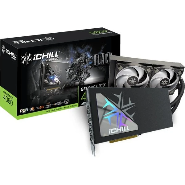 INNO3D GeForce RTX 4080 ICHILL BLACK, Grafikkarte 3 INNO3D GeForce RTX 4080 ICHILL BLACK, Grafikkarte