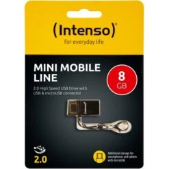 Intenso 8GB Mini MOBILE LINE, USB-Stick 20 Intenso 8GB Mini MOBILE LINE, USB-Stick -Asus || HP || Digitus Verkäufe Intenso 8GB Mini MOBILE LINE USB Stick@@imdl9g 8