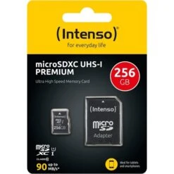 Intenso Premium 256 GB MicroSDXC, Speicherkarte -Asus || HP || Digitus Verkäufe Intenso Premium 256 GB microSDXC Speicherkarte@@1563623 3
