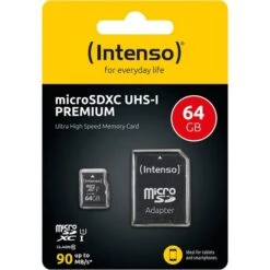 Intenso Premium 64 GB MicroSDXC, Speicherkarte -Asus || HP || Digitus Verkäufe Intenso Premium 64 GB microSDXC Speicherkarte@@1151229 3