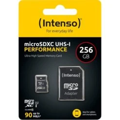Intenso UHS-I Performance 256 GB MicroSDXC, Speicherkarte -Asus || HP || Digitus Verkäufe Intenso UHS I Performance 256 GB microSDXC Speicherkarte@@1818249 2