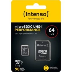 Intenso UHS-I Performance 64 GB MicroSDXC, Speicherkarte 9 Intenso UHS-I Performance 64 GB MicroSDXC, Speicherkarte -Asus || HP || Digitus Verkäufe Intenso UHS I Performance 64 GB microSDXC Speicherkarte@@1818247 3