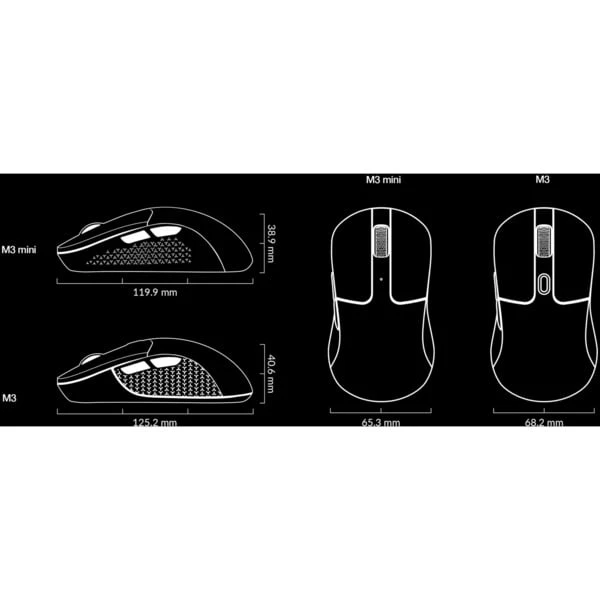 Keychron Keychron M3 Mini Wireless Wh, Gaming-Maus 8 Keychron Keychron M3 Mini Wireless Wh, Gaming-Maus – Bild 6
