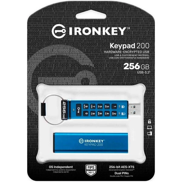 Kingston IronKey Keypad 200 256 GB, USB-Stick 5 Kingston IronKey Keypad 200 256 GB, USB-Stick – Bild 3