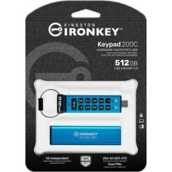 Kingston IronKey Keypad 200 512 GB, USB-Stick -Asus || HP || Digitus Verkäufe Kingston IronKey Keypad 200 512 GB USB Stick@@100018670 2