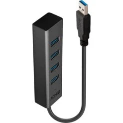 Lindy 4 Port USB 3.0 Hub, USB-Hub