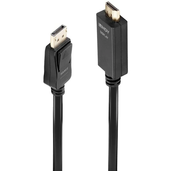 Lindy Adapterkabel DisplayPort > HDMI 10,2 Gbit/s 3 Lindy Adapterkabel DisplayPort > HDMI 10,2 Gbit/s