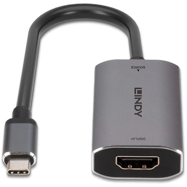 Lindy USB Konverter 8K60, USB-C Stecker > HDMI Buchse 4 Lindy USB Konverter 8K60, USB-C Stecker > HDMI Buchse – Bild 2