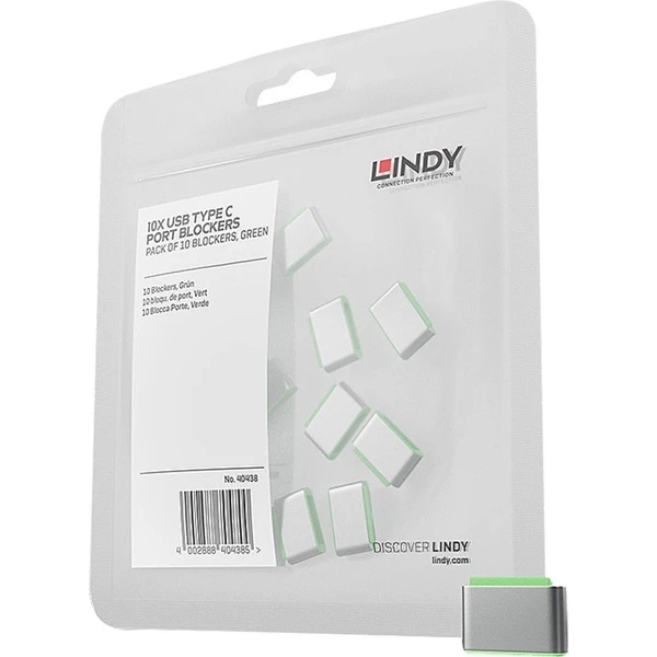 Lindy USB Typ C Port Schloss 10 Stück, Sicherheit