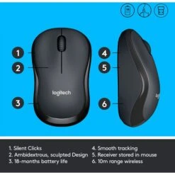 Logitech B220 Silent, Maus -Asus || HP || Digitus Verkäufe Logitech B220 Silent Maus@@1294808 5