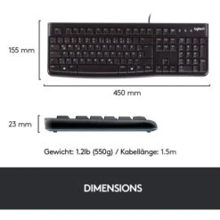 Logitech Desktop MK120, Desktop-Set 21 Logitech Desktop MK120, Desktop-Set -Asus || HP || Digitus Verkäufe Logitech Desktop MK120 Desktop Set@@414186 8